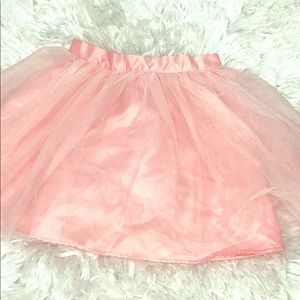 Pink & violet midi skirt/ size 6 /100% polyester